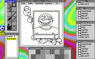 SpiffyPaint — A multi-layer image editor for the C64 running WiNGs